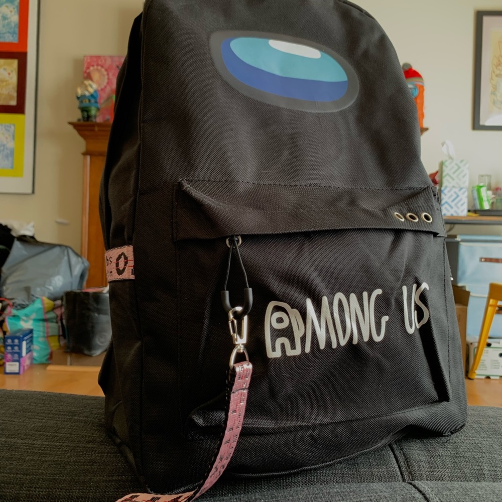 Among-Us Black Unisex Backpack - Picture 8 of 11
